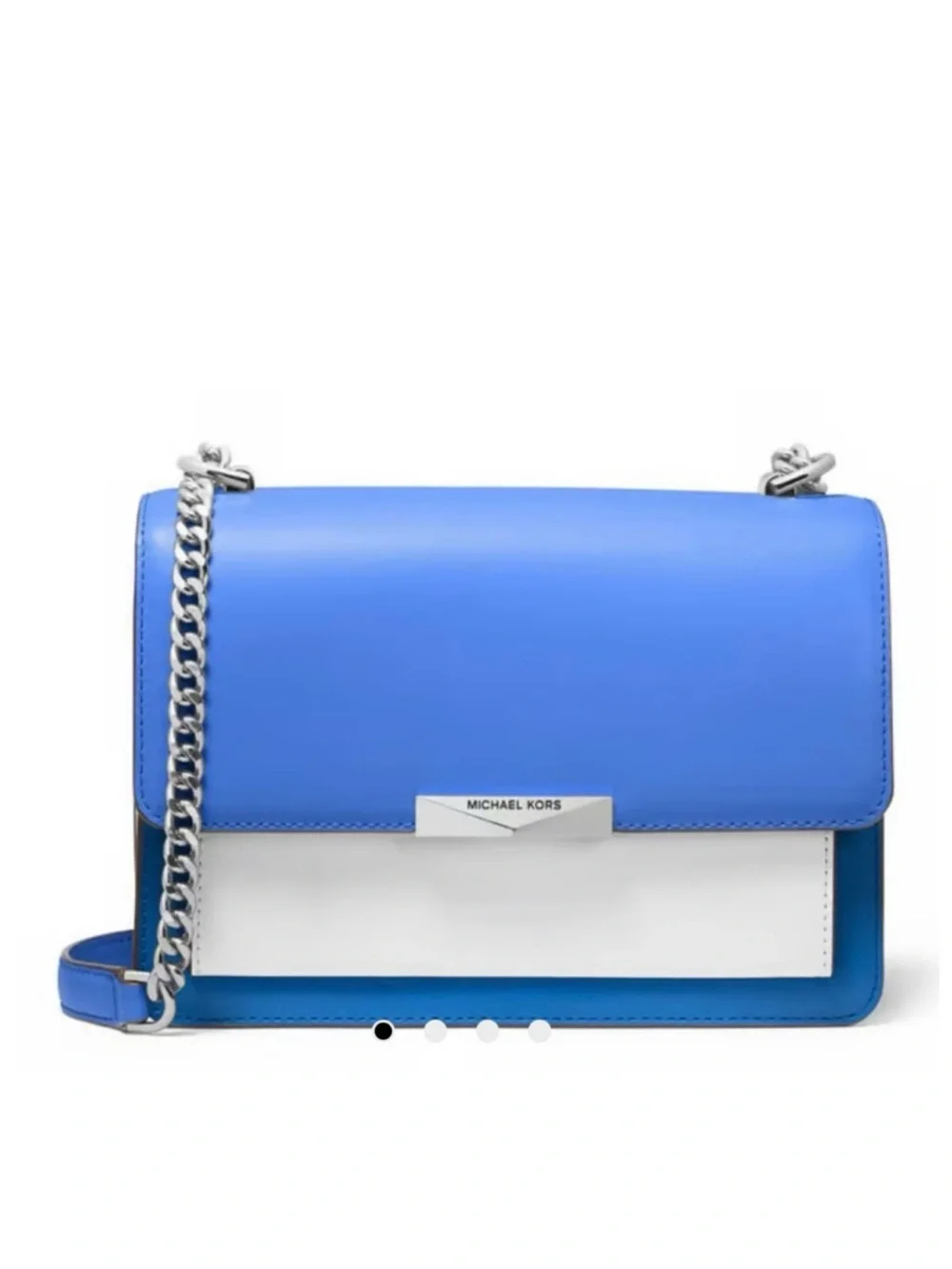 NWT MICHAEL KORS Grecian Blue Multi Jade Medium Shoulder Handbag